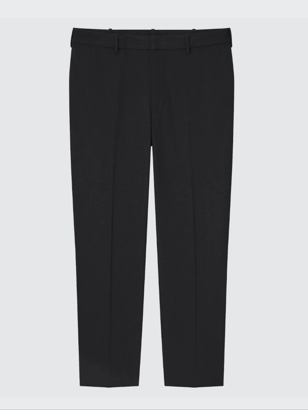 Uniqlo Men"s Smart 2-Way Stretch Solid Ankle Black Pants Size Small 27-30 Inches